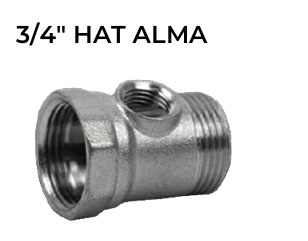 3/4" Metal Hat Alma