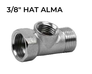 3/8" Metal Hat Alma