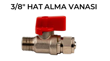 3/8 Metal Hat Alma Vanası