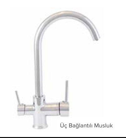 Üç Bağlantılı Musluk BASTON BORULU